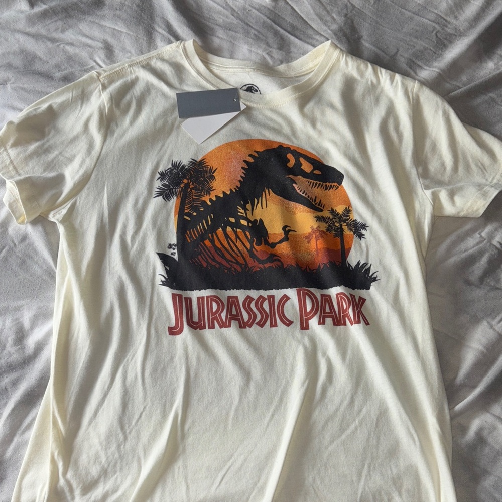 Jurassic Park Cream T-Shirt